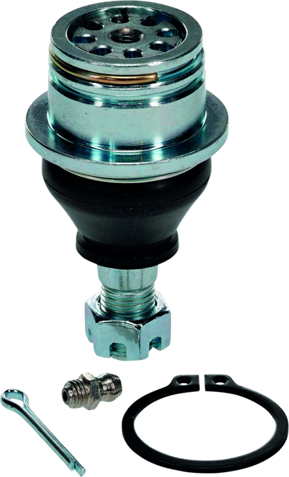 Heavy-duty lower ball joint kit for Yamaha Viking 700 by QuadBoss, showing durable metal components and installation parts.
