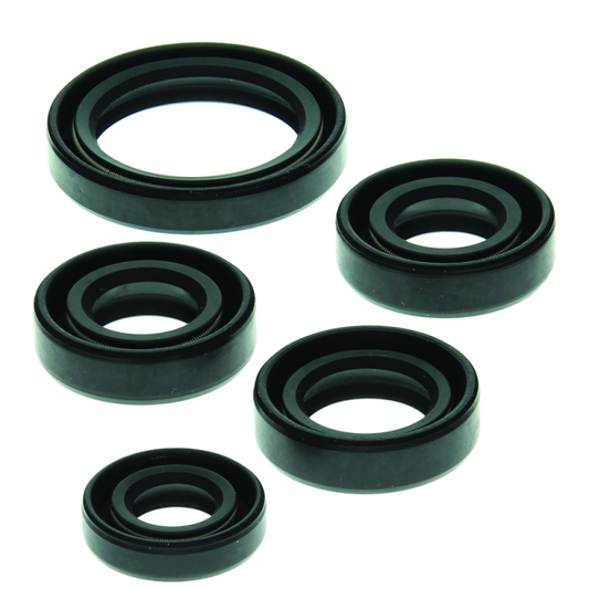 QuadBoss oil seal set for Kawasaki KLF220 Bayou 1988-1997, includes engine and transmission rebuild kit components.
