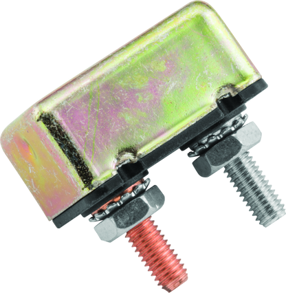 QuadBoss Polaris ATP 330 and Trail Boss circuit breaker, black and metal component for ATV electrical systems.