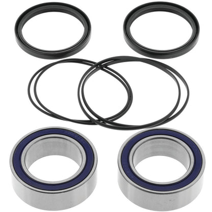 QuadBoss Double-Wide Angular Contact Bearing Kit for Honda TRX400EX, includes multiple bearings and installation components.