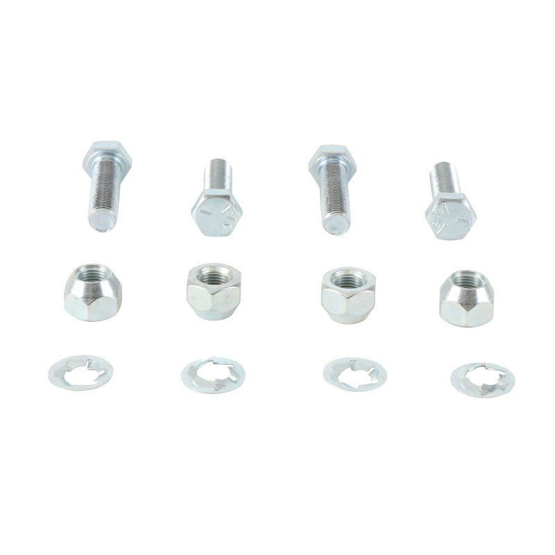 QuadBoss Polaris 300 rear wheel stud and nut kit for 2001-2009 Polaris Trail Boss and Magnum 325/330 models.