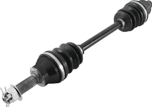 QuadBoss Polaris Hawkeye 300 rear left rugged axle for 2008-2010 models, durable metal component for off-road utility vehicles.