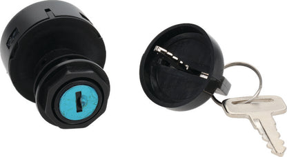 QuadBoss Polaris Ranger 1000 Diesel ignition switch part #403145, close-up view showing the black switch and mounting components.