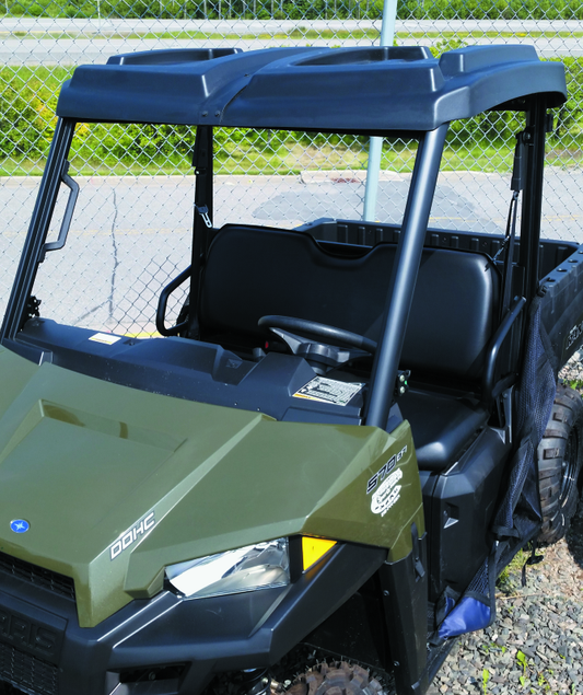 QuadBoss Polaris Ranger roof for 2015-2019 models, made of durable polyethylene with UV stabilizers, providing protection and shade.
