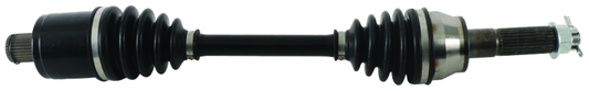 QuadBoss Polaris Sportsman 570 6x6 replacement axle part #609558, durable black axle for off-road utility vehicle.