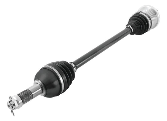 QuadBoss rear left side rugged axle for Can-Am Maverick 1000R X ds, durable replacement part with part number 609407.