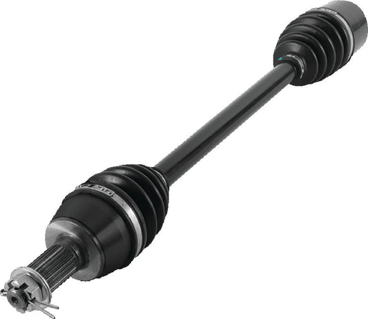 QuadBoss replacement front left axle for 2009-2013 Polaris Ranger ATV, durable part for vehicle performance.
