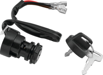 QuadBoss replacement ignition switch for Polaris models, part No. 403157, shown in a close-up image of the ignition switch.