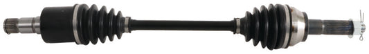QuadBoss replacement rear right rugged axle for Polaris Ranger 700 (2007-2014) in black, designed for durability and performance.