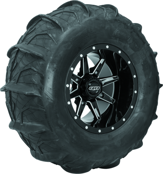 QuadBoss Slicer 14x10 PowerSports wheel with 4/156 bolt pattern and 5+6 offset, designed for off-road vehicles.