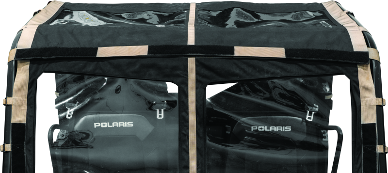 QuadBoss soft roof for Polaris Ranger XP models, durable tinted sunroof that provides protection and lets sunlight in.
