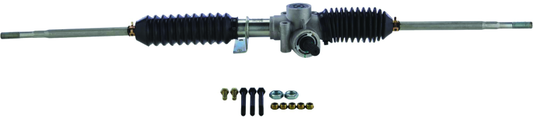 QuadBoss steering rack assembly for Polaris RZR XP 1000 and 4 1000 models, part #411989, with visible rack components and mounting points.