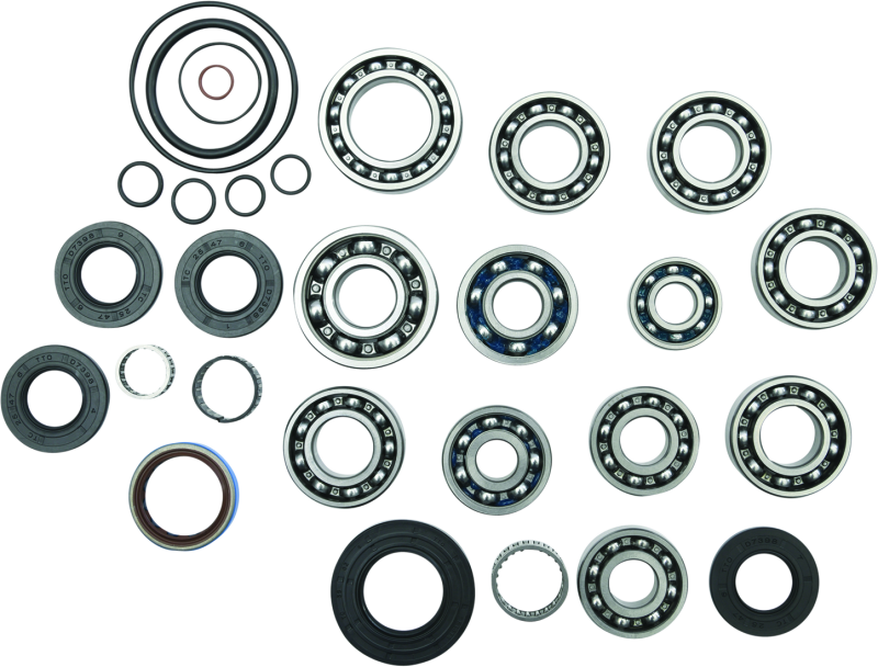 QuadBoss transmission rebuild kit for Polaris Sportsman 550 and 850 models, includes parts for restoring transmission performance.