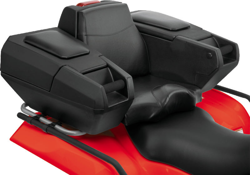 QuadBoss Traveler Trunk for powersports vehicles with large lockable storage compartments, durable and secure for gear transportation.