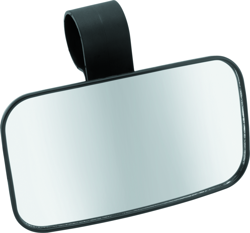 QuadBoss universal rear and side view mirror for powersports vehicles, showing the adjustable mirror with mounting hardware.
