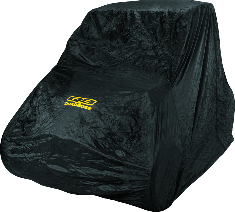 QuadBoss UTV 4-seater cover for Polaris RZR-4 800/900 and Honda Pioneer, all-weather protection for outdoor use.