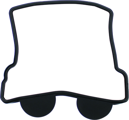 QuadBoss valve cover gasket for Kawasaki KFX450R 2008-2014, showing the gasket part with detailed rubber seal and part number 570105.