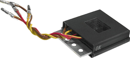 QuadBoss voltage regulator for Polaris Big Boss 500 6x6, part #495282, shown on a vehicle engine component.