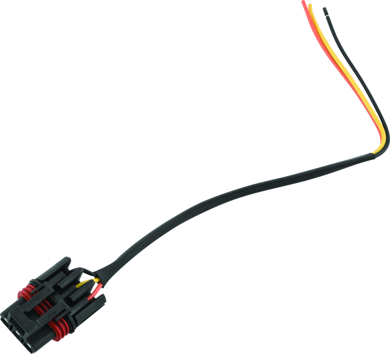 QuadBoss wiring pigtail for Polaris General 1000 and RZR models, black connector with multiple wires for vehicle wiring.