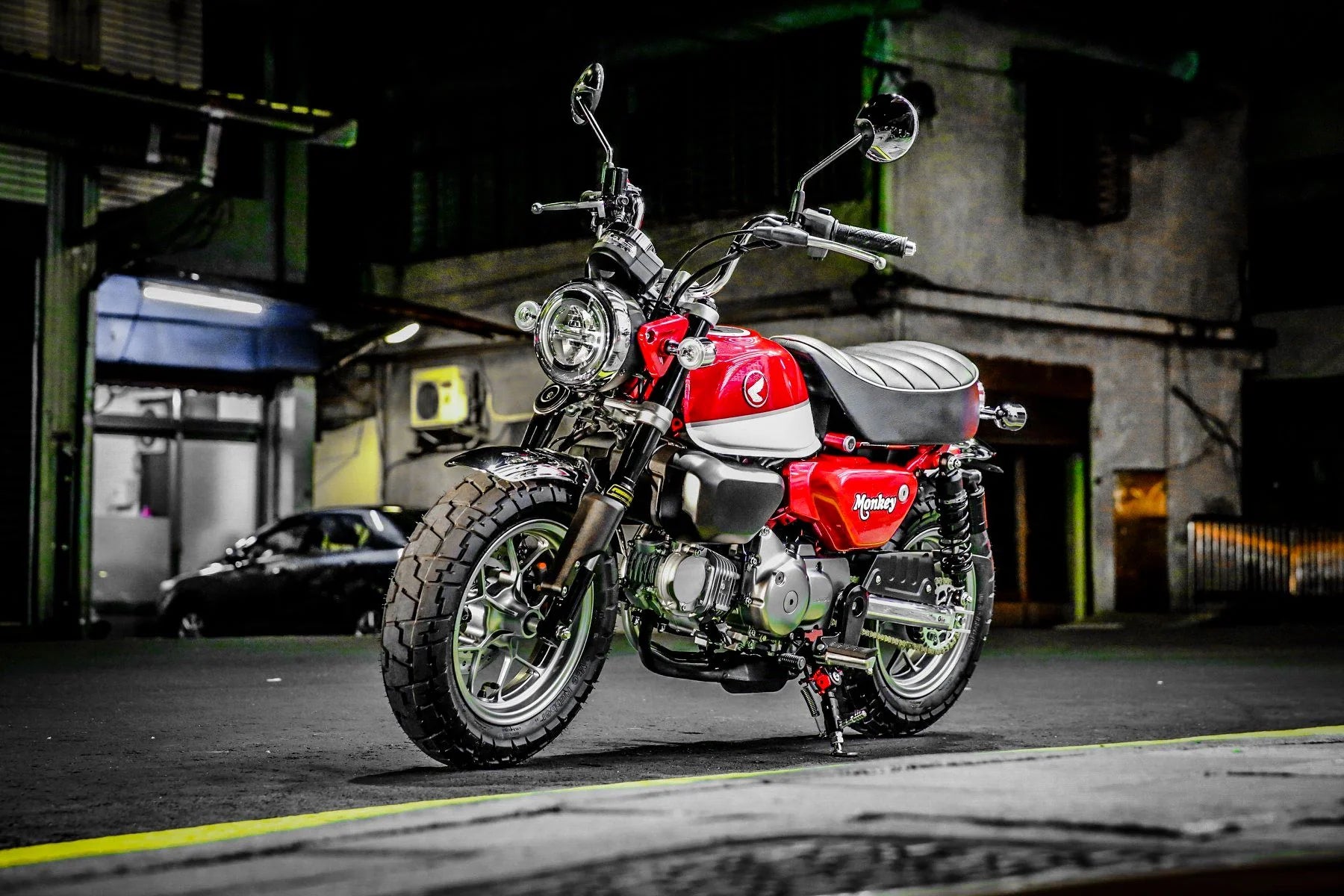 RacingBros Shicane Twin HLR Low Down Rear Shock - Honda Monkey 125 - Howling Moto