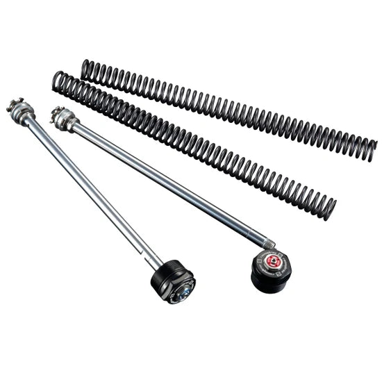RacingBros suspension kit for 2022+ Honda Grom, featuring green shock absorbers and suspension components in a bundle.