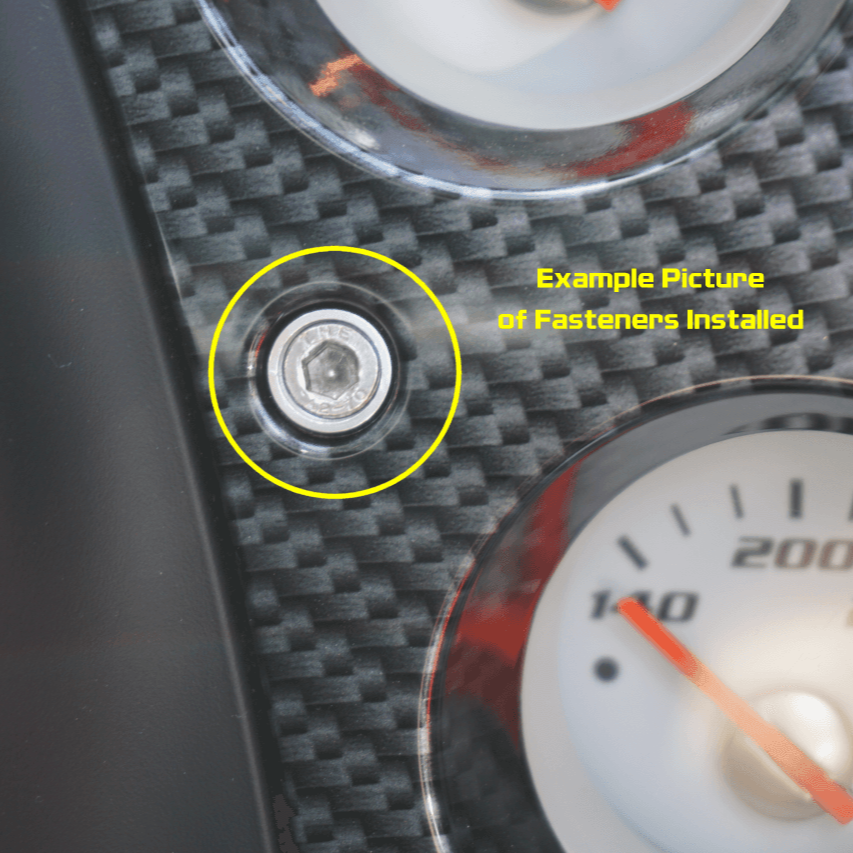 ZSPEC Radio Console Dress Up Bolts® Fasteners for '03-06 Dodge Viper, Stainless & Billet - Howling Moto