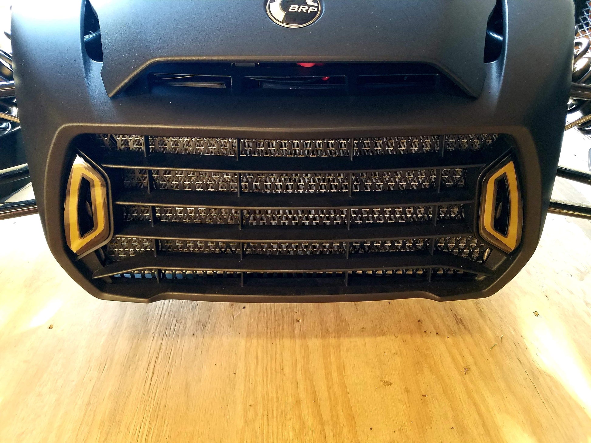 RYKER BLACK RADIATOR GRILL AND FUEL OVERFLOW EXTENSION HOSE - Howling Moto