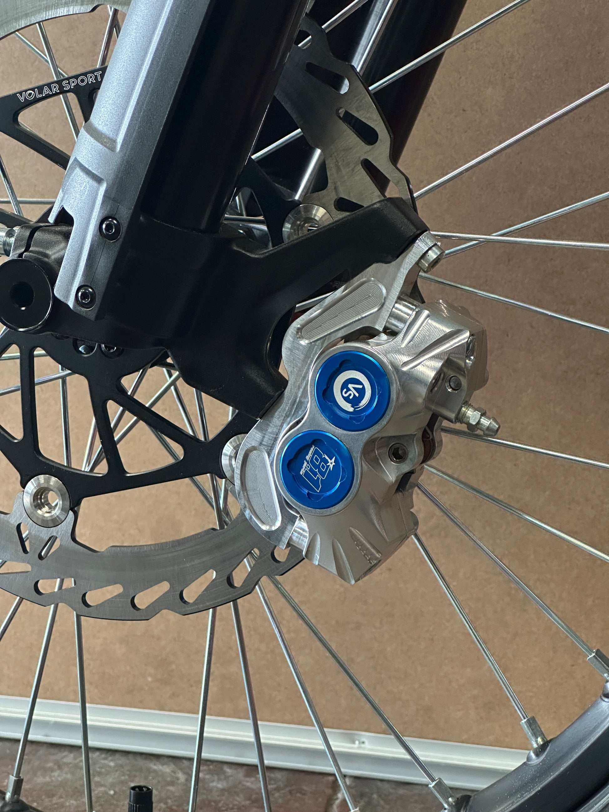 Volar Sport | Front Caliper adapter  for Eride or Surron / talaria - Howling Moto