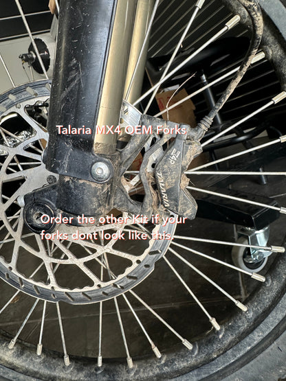 EBMX 250mm Front and Rear Brake Rotors w/ Brackets - Howling Moto
