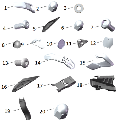RFN Ares Plastic Body - Howling Moto