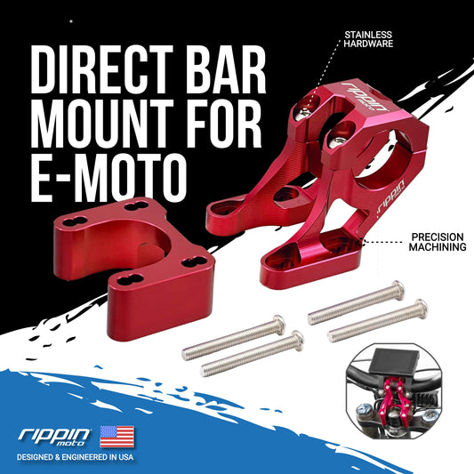 E-Moto Bar Mount for E-Ride PRO, Talaria & Surron LBX with 1" Riser - Howling Moto