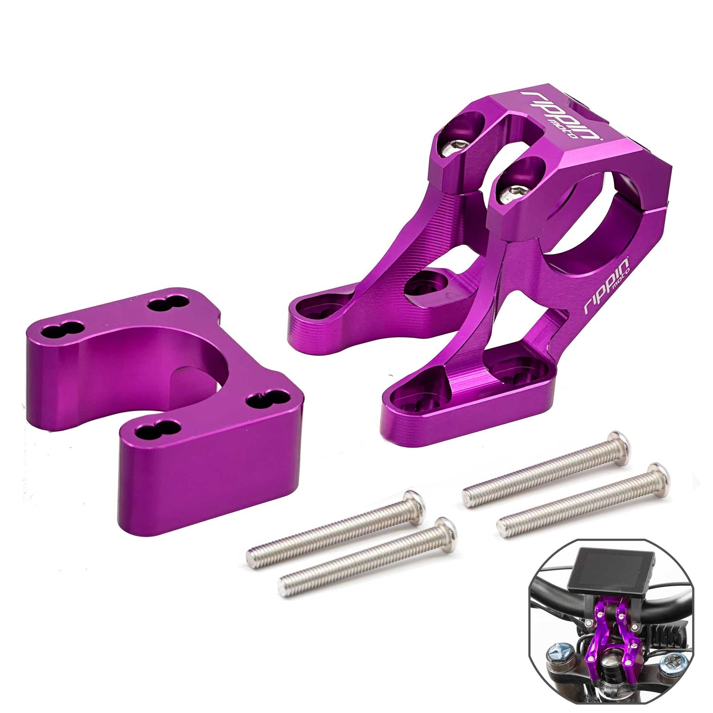 E-Moto Bar Mount for E-Ride PRO, Talaria & Surron LBX with 1" Riser - Howling Moto