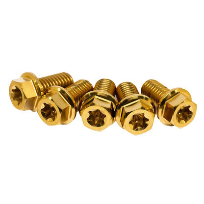 Titanium Sprocket Bolts 5-Pack [M8x16mm] - Howling Moto