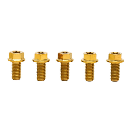Titanium Sprocket Bolts 5-Pack [M8x16mm] - Howling Moto