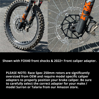250mm Race Spec Oversize Brake Rotor [Front] - Howling Moto
