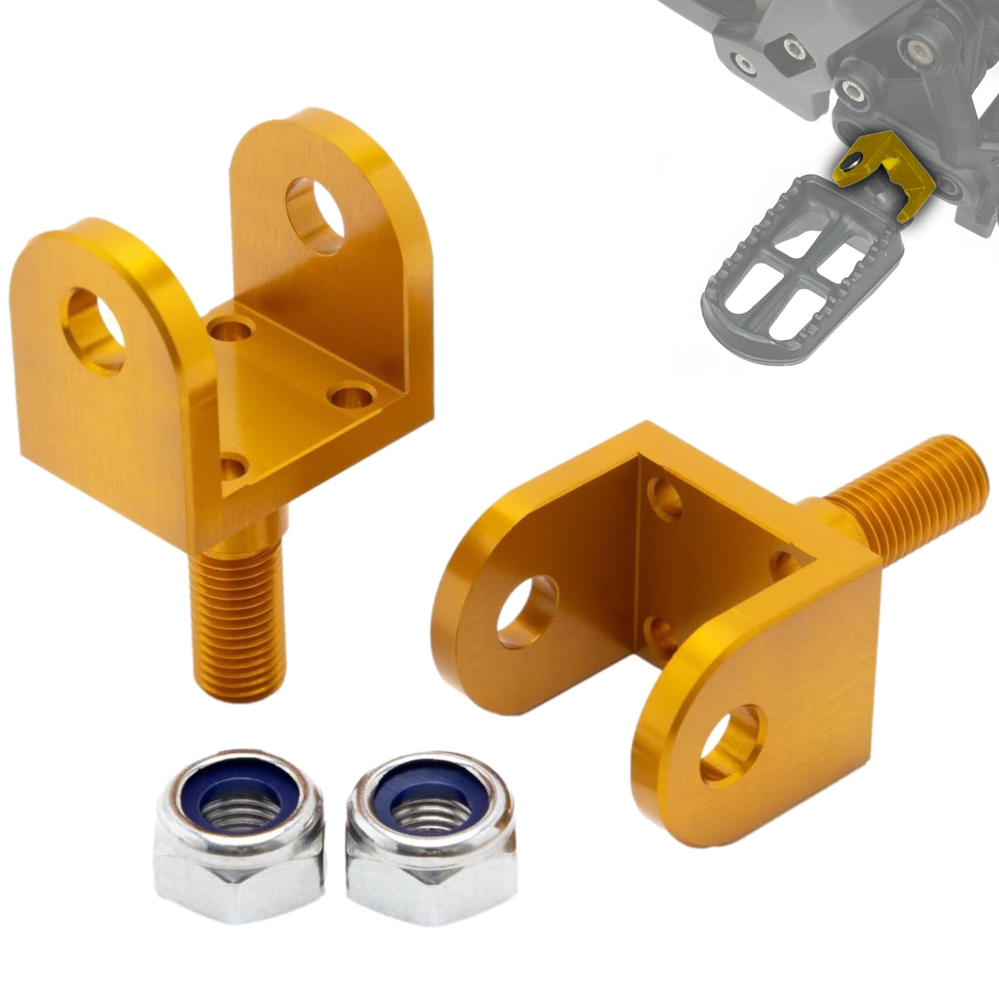 Replacement Foot Peg Mounts for E-Ride PRO, Sur-Ron & Talaria - Howling Moto