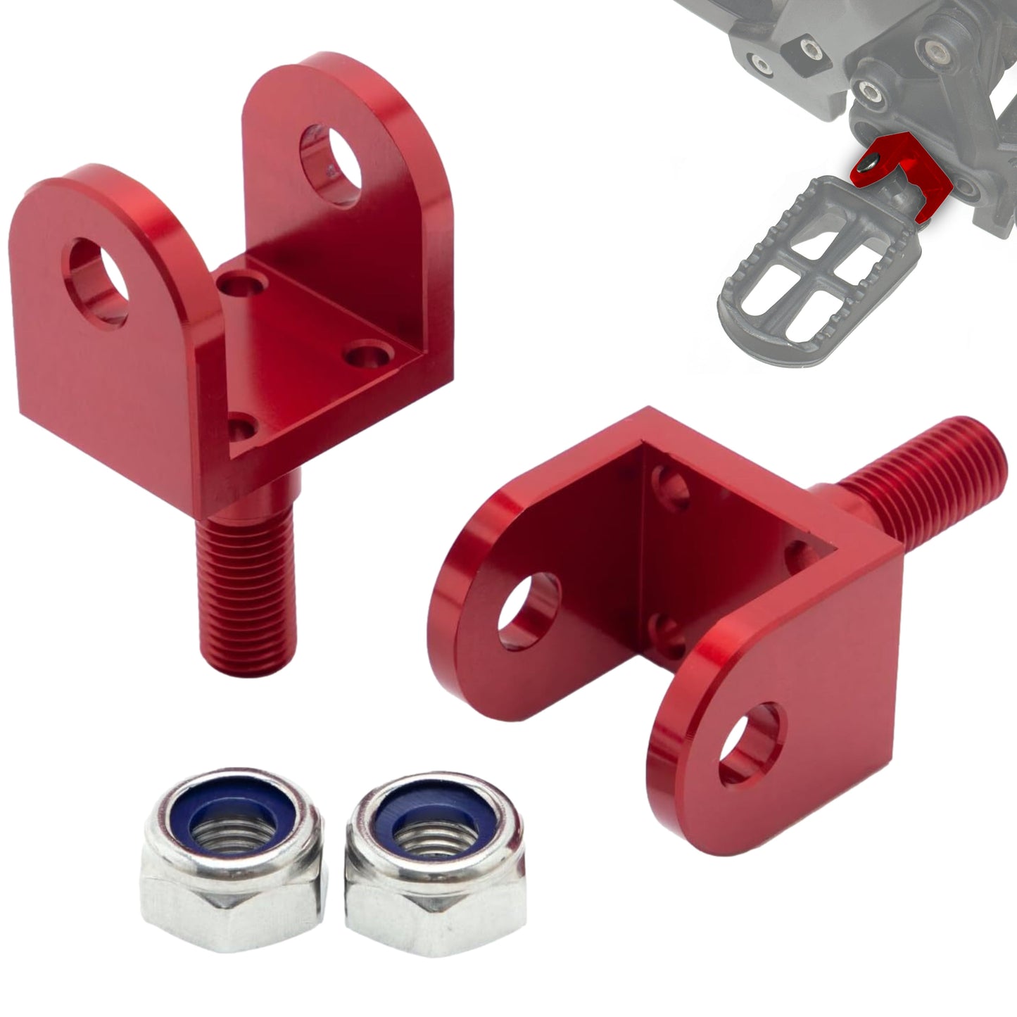 Replacement Foot Peg Mounts for E-Ride PRO, Sur-Ron & Talaria - Howling Moto