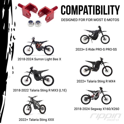 Replacement Foot Peg Mounts for E-Ride PRO, Sur-Ron & Talaria - Howling Moto