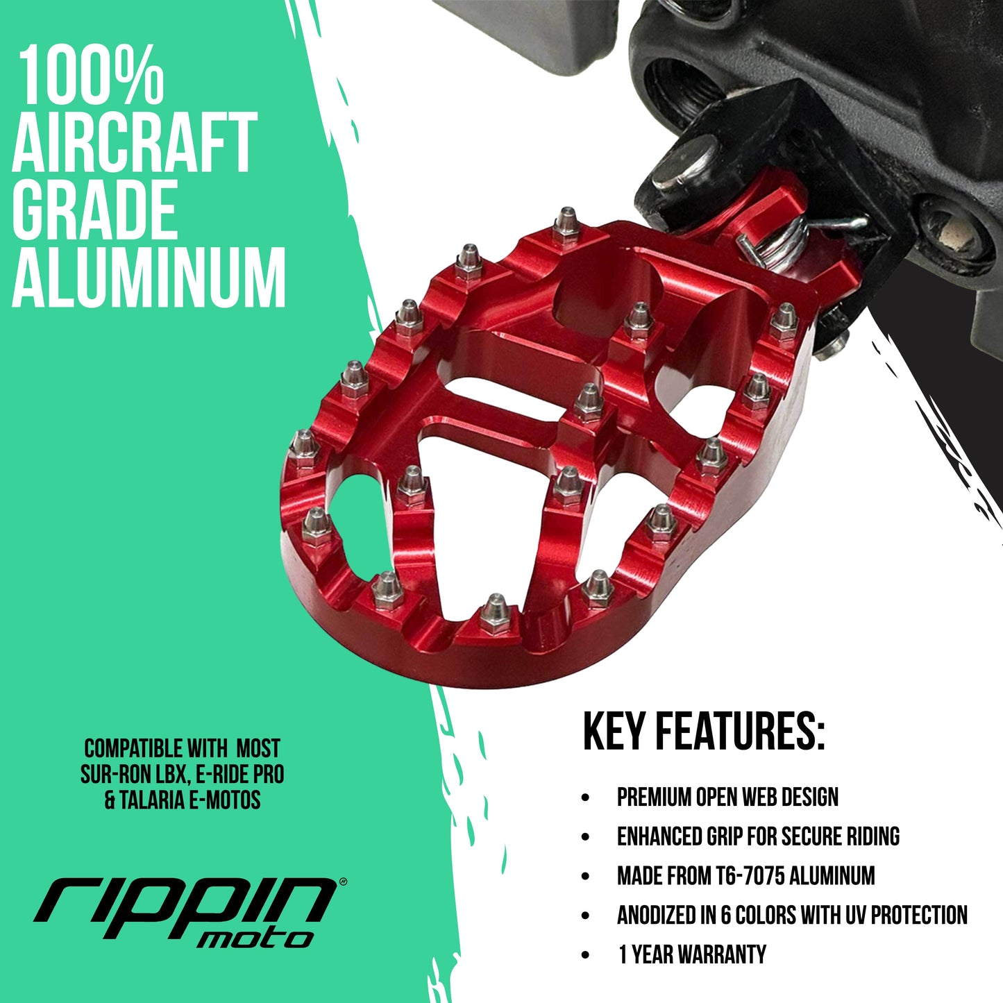 Race Spec Foot Pegs for E-Moto - Howling Moto