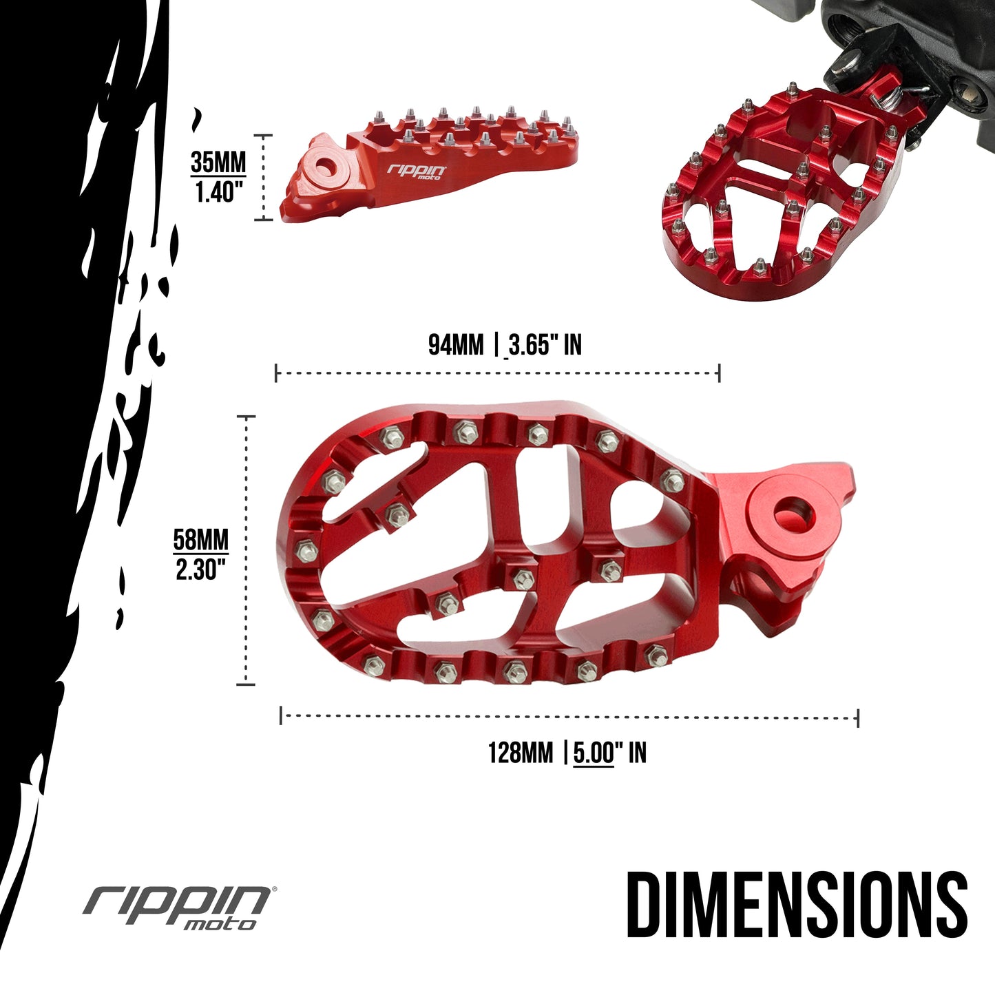 Race Spec Foot Pegs for E-Moto - Howling Moto