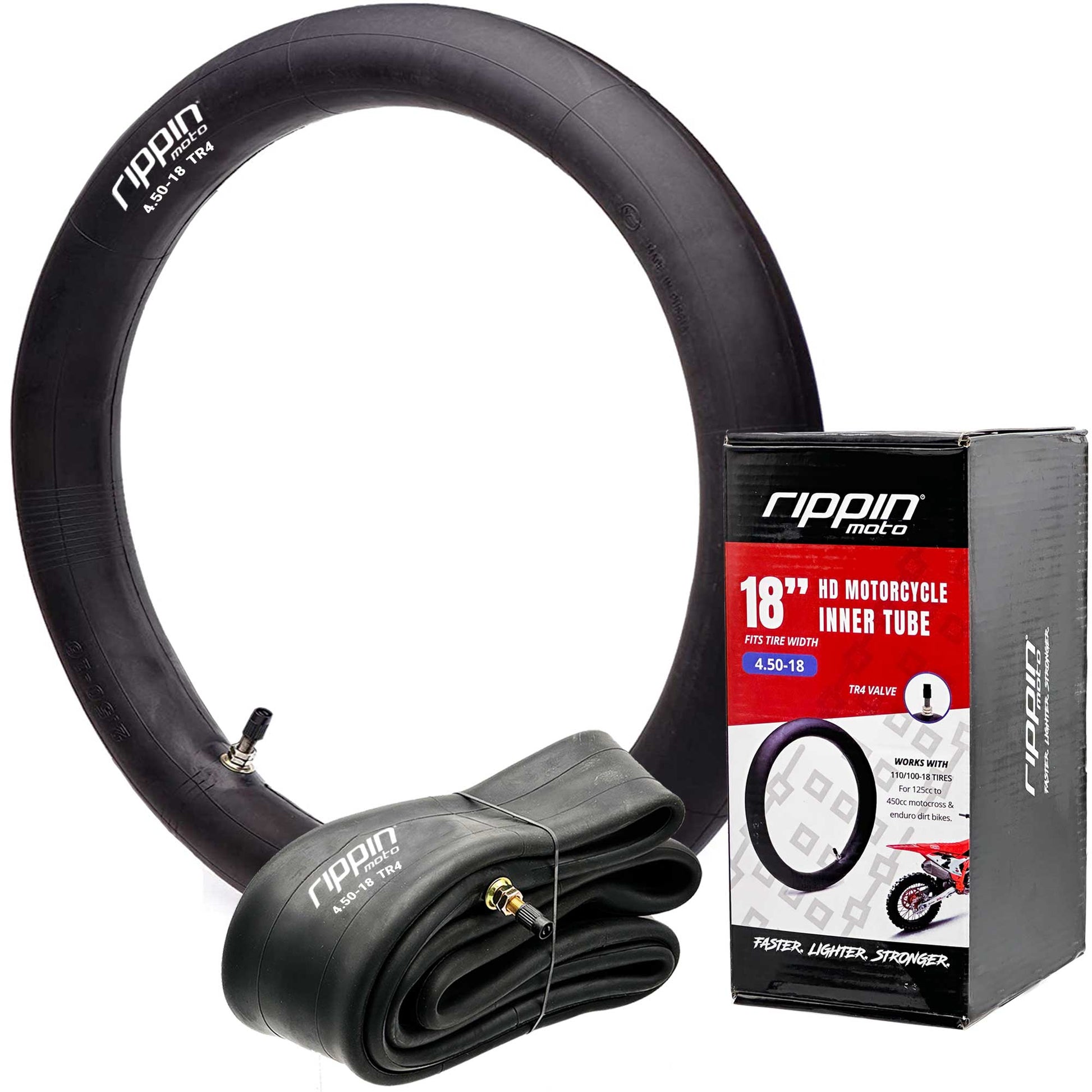 110/100-18 (4.5 x 18) Heavy Duty 18" Motorcycle Inner Tube - 3mm Thick - Howling Moto