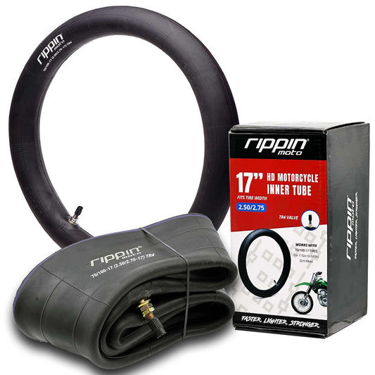 70/100-17 (2.50/2.75-17) Heavy Duty 17" Motorcycle Inner Tube - 3mm Thick - Howling Moto
