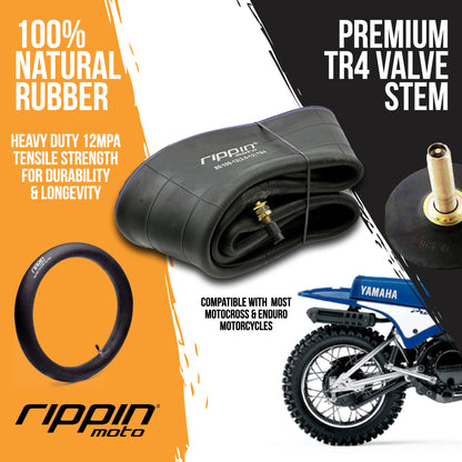80/100-12 (3.0-12) Heavy Duty Inner Tube 3mm Thick - Howling Moto
