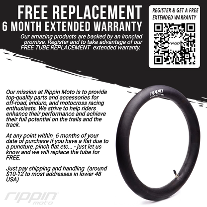80/100-12 (3.0-12) Heavy Duty Inner Tube 3mm Thick - Howling Moto
