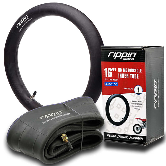 90/100-16 (3.25/3.50-16) Heavy Duty Motorcycle Inner Tube - 3mm Thick - Howling Moto