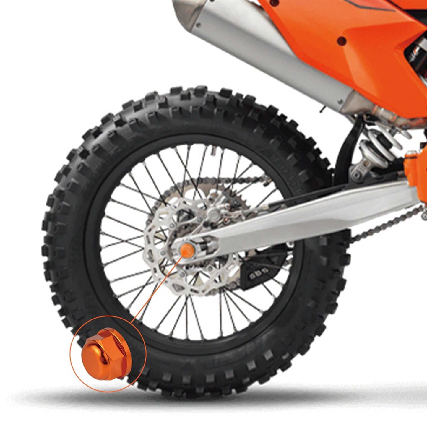 T6 Rear Axle Nut M20x1.5 for KTM & Husqvarna - Howling Moto