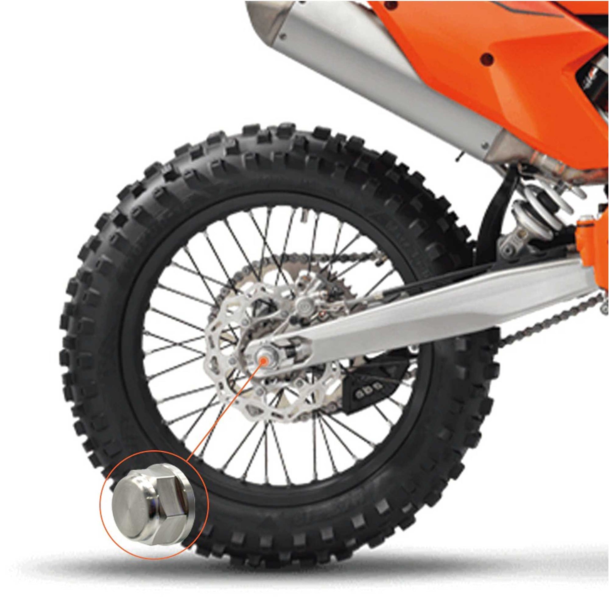 T6 Rear Axle Nut M20x1.5 for KTM & Husqvarna - Howling Moto