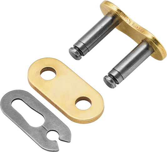RK EXCEL Gold Drive Chain GB428MXZ1 for Mini MX and SX Racing bikes, featuring M/L clip and durable construction.
