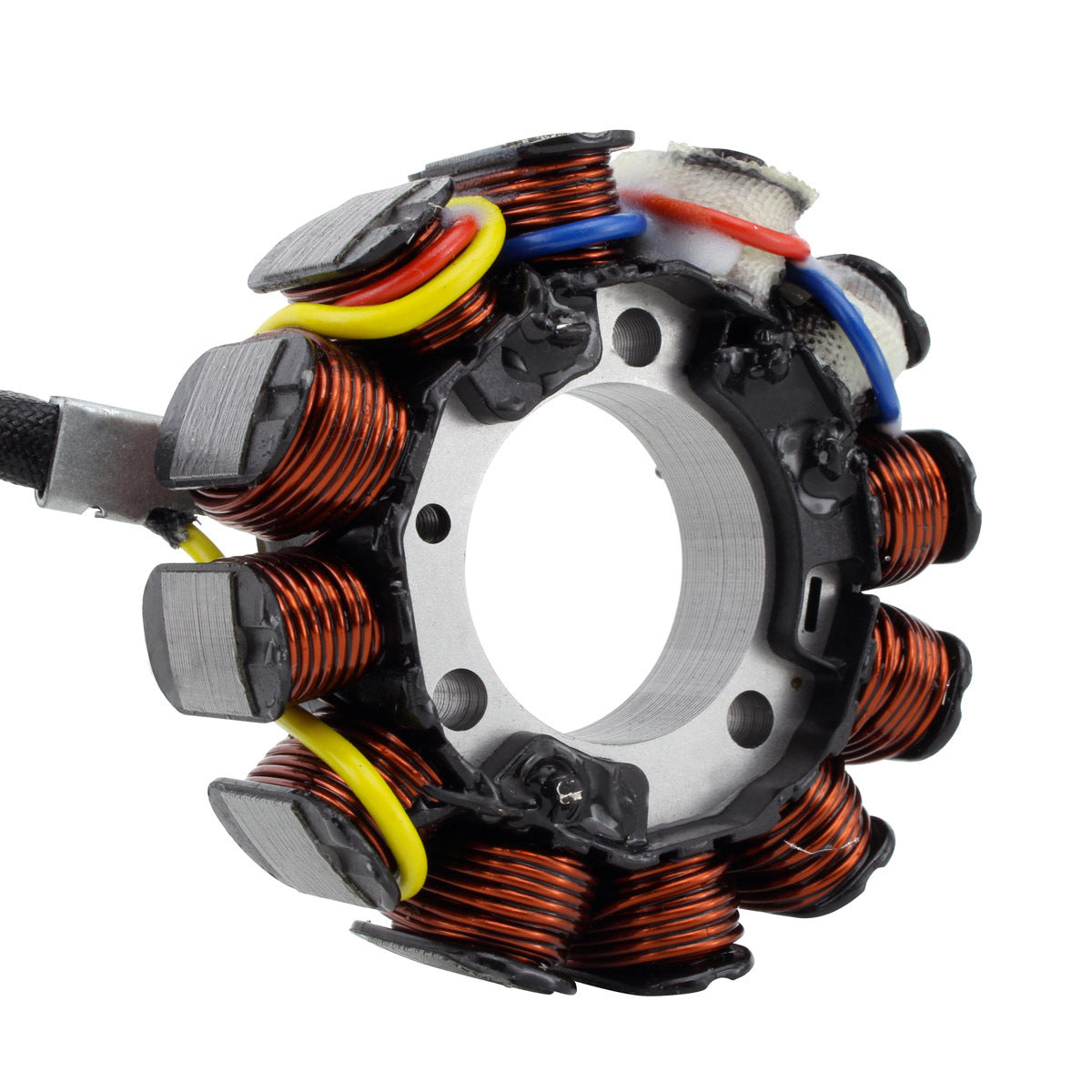 RM STATOR RMS900-105941 90W AC/DC Stator Lighting Kit with Regulator and Pickup, detailed view of the motorcycle electrical component