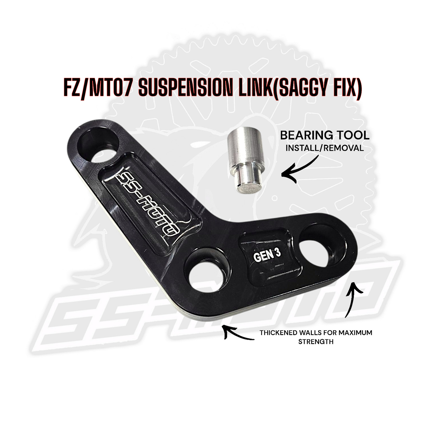 Fz/ Mt07/ R7 2015 Up Saggy Tail Fix - Howling Moto